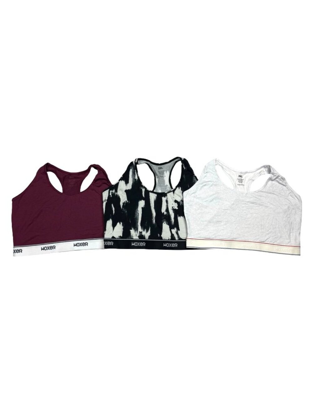 NEW Woxer Everyday Modal Boss Womens Sports Bra Activewear Top • 3XL • Lot of 3